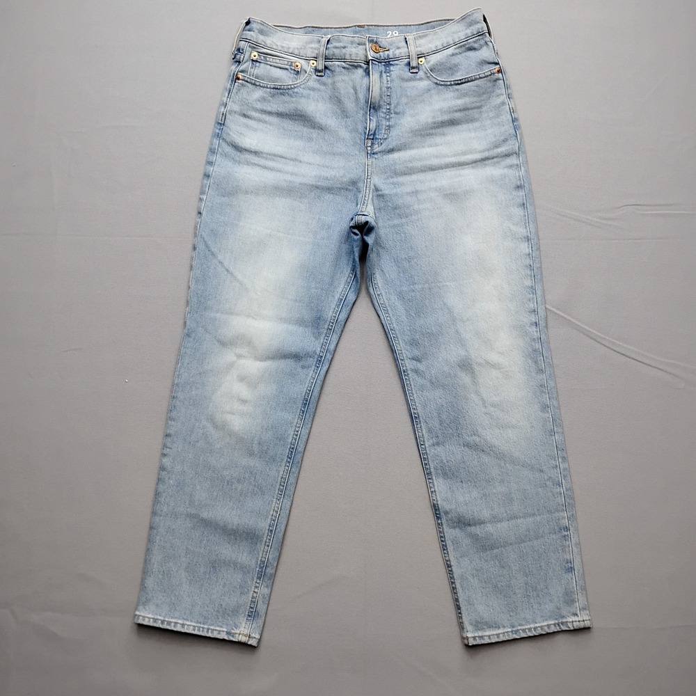 J.Crew Classic Straight Leg Jeans Light Wash Organic Cotton Candiani Denim 29
